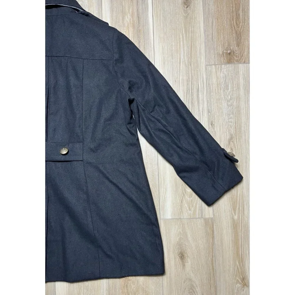 NWT Lane Bryant Wool Black Pea Coat - Women Size 18 / 20 - Picture 15 of 16